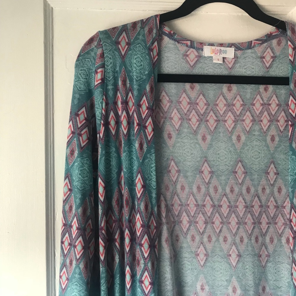 S Lularoe Sarah long sweater cardigan EUC